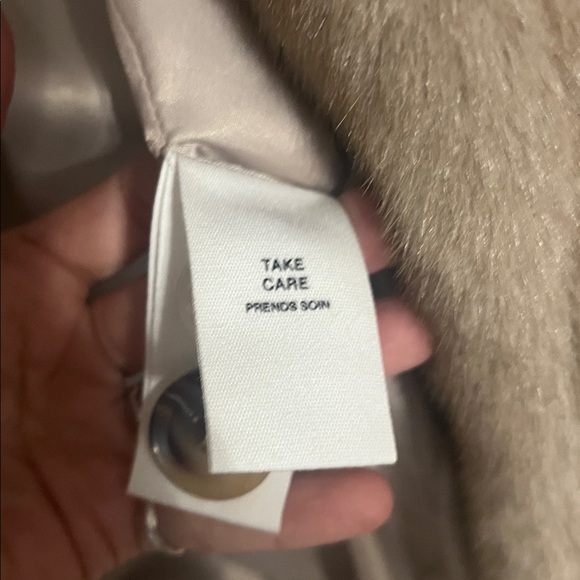 NWT Avec Les Filles Tan Teddy Jacket size Large - Picture 8 of 8